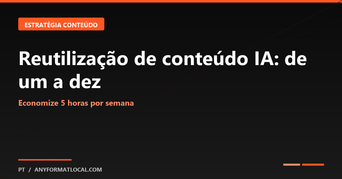 Reaproveitamento de Conteúdo AI: Um Artigo em Dez Peças